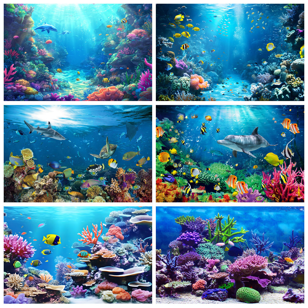 Underwater World Backdrop Unde – Aquarium Marine World recenzja i cena