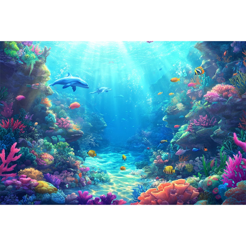 Underwater World Backdrop Unde – Aquarium Marine World recenzja i cena