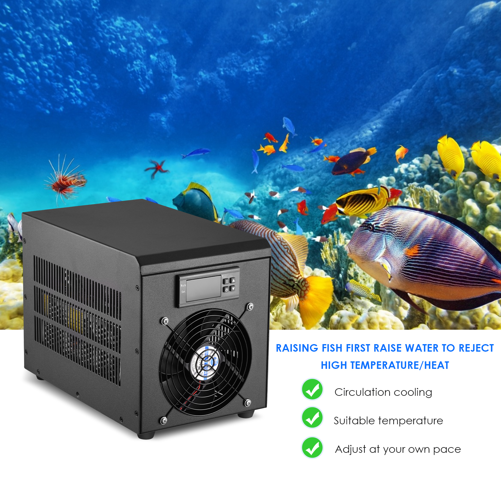 180W Aquarium Water Chiller 55 – Marine Aquarium Heater recenzja i cena