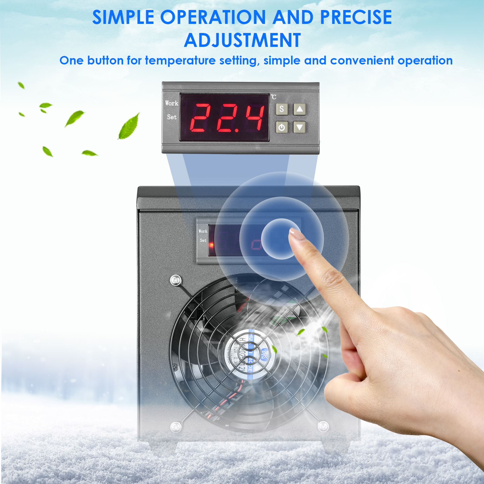 180W Aquarium Water Chiller 55 – Marine Aquarium Heater recenzja i cena