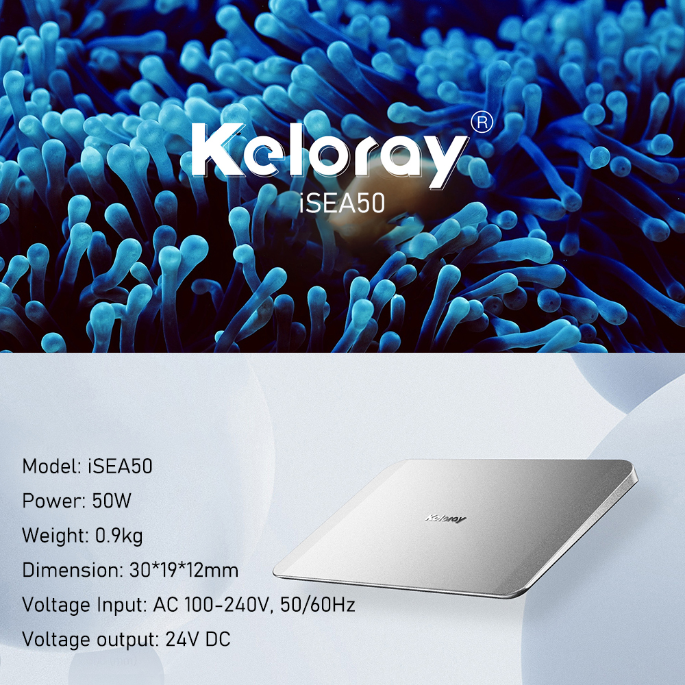 Keloray iSEA50 50W Fanless Ful – Marine Aquarium App recenzja i cena