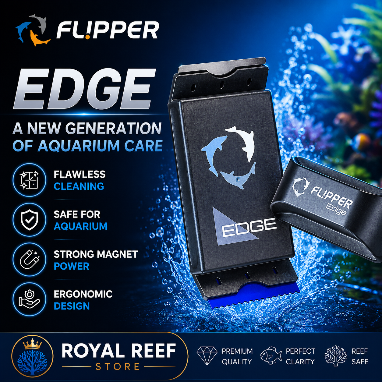 Flipper Edge Standard Max Magn – Marine Aquarium Glass Cleaner recenzja i cena
