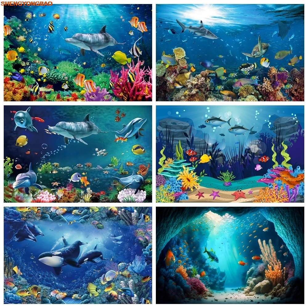 Under Sea Seabed World Backdro – Aquarium Marine World recenzja i cena