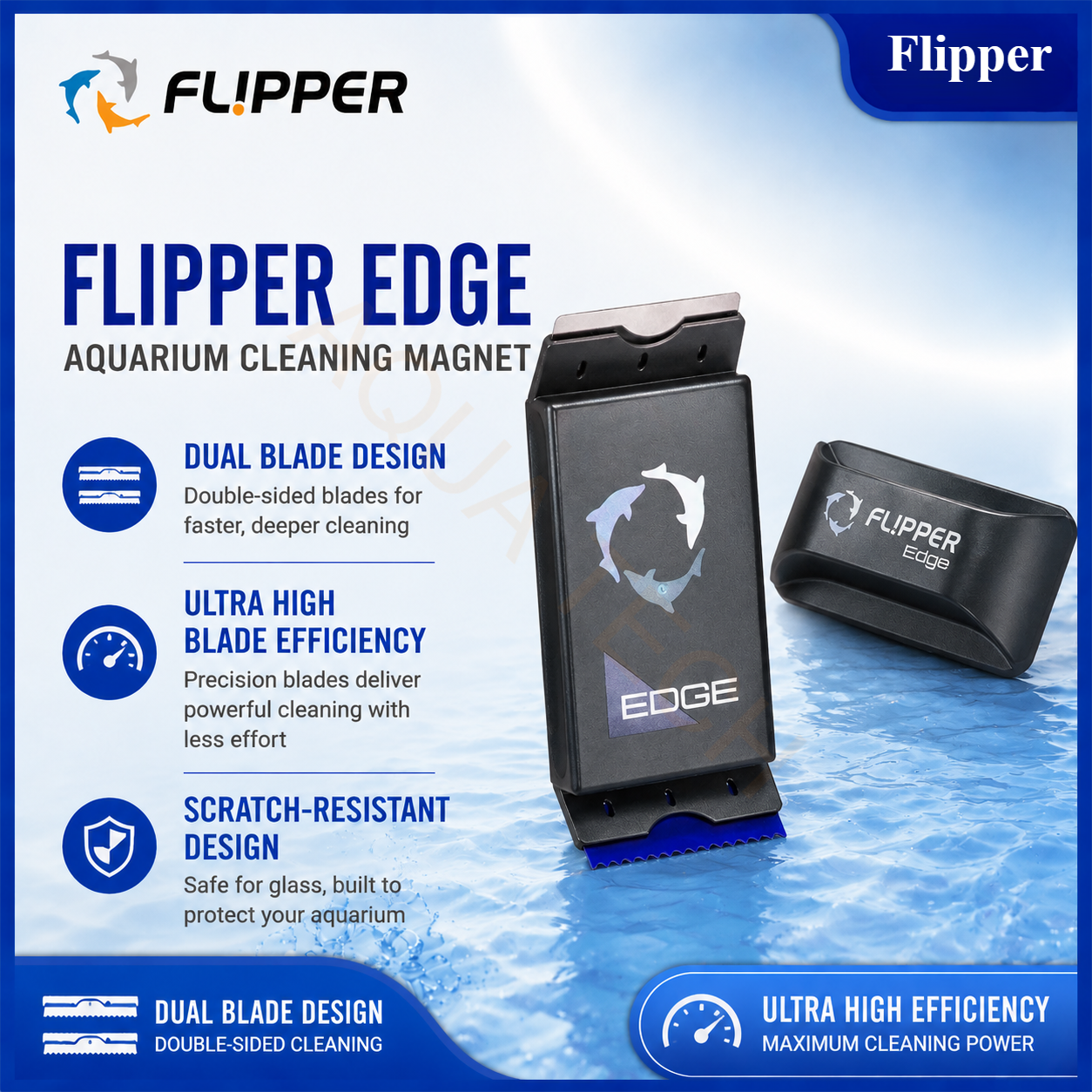 Flipper Edge Standard Max 2 in – Marine Aquarium Glass Cleaner recenzja i cena